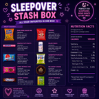 Sleepover Stash Box – Assorted Sweet & Savoury Snacks & Drink