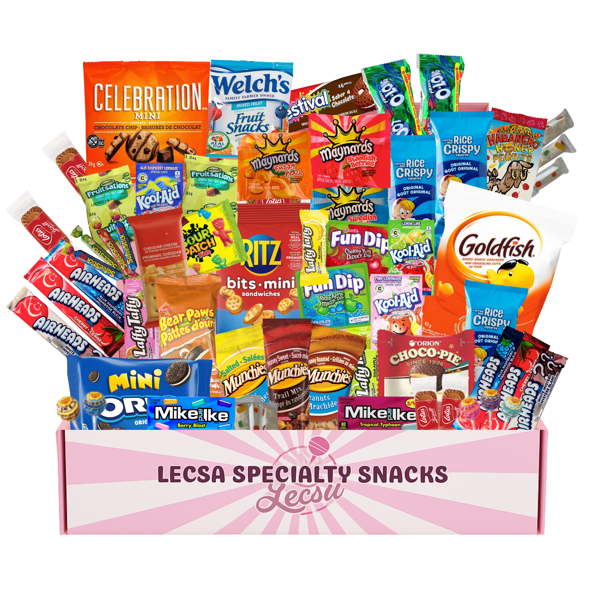 Assorted Snack Box 60 Count | Party Snacks & Large Candy Box - 60 Count