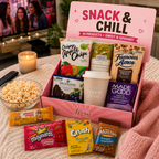 Snack & Chill Box – 10 Snacks & Treats with Reusable Cup