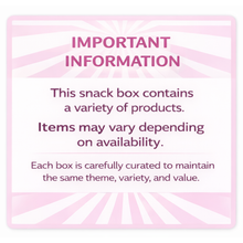 Sweet Surprise Gift Basket Box – 15+ Snacks Variety Pack + LCD Writing Tablet