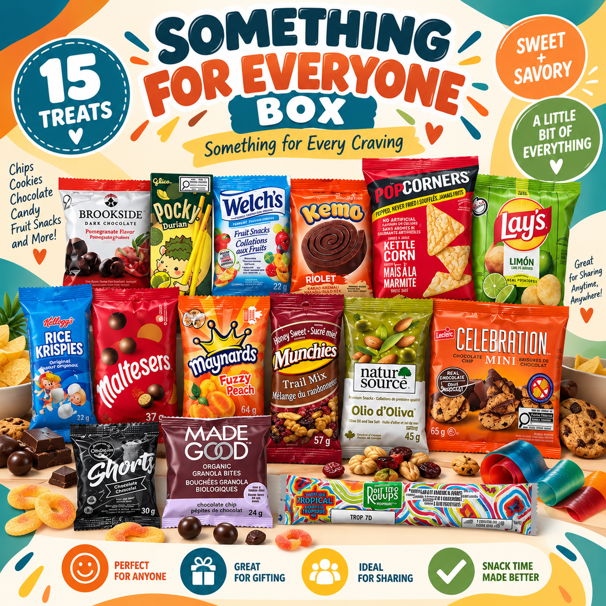Something for Everyone Box – 15 Snack Variety Pack