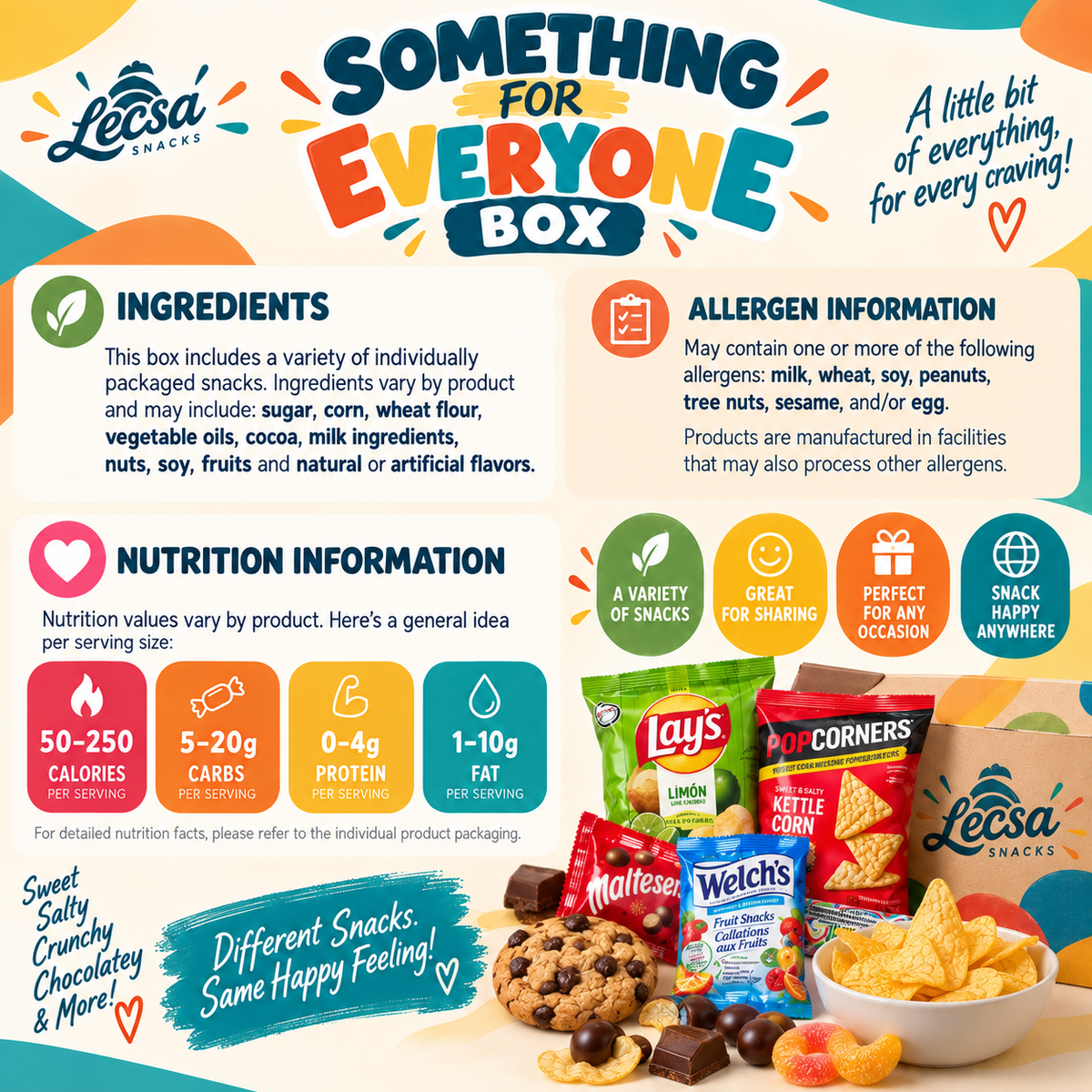 Something for Everyone Box – 15 Snack Variety Pack