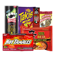 Extreme Spicy Snack Bundle – 6 Count Heat Challenge Bundle – Ultimate Heat Lover Gift Set