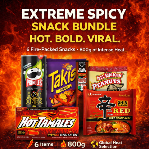 Extreme Spicy Snack Bundle – 6 Count Heat Challenge Bundle – Ultimate Heat Lover Gift Set