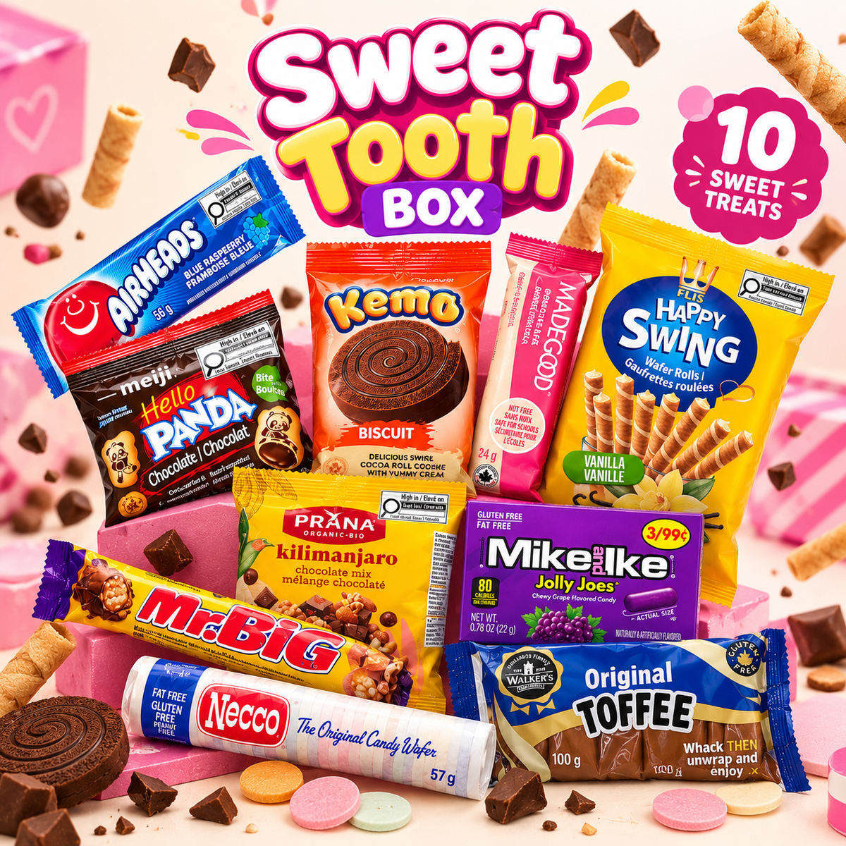 Sweet Tooth Box – 10 Variety Snack Gift Box