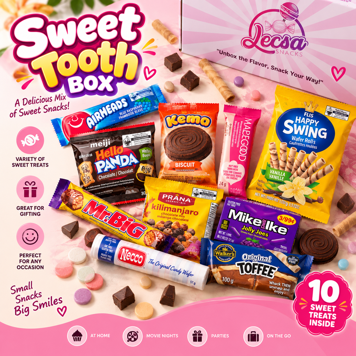 Sweet Tooth Box – 10 Variety Snack Gift Box