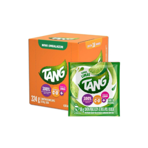 Tang Lime Drink Mix – 18 Sachets x 18g – Imported from Brazil