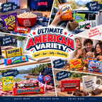 Ultimate American Variety Snack Box – Assorted Sweet, Sour, Salty & Chocolate Treats