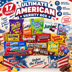 Ultimate American Variety Snack Box – Assorted Sweet, Sour, Salty & Chocolate Treats