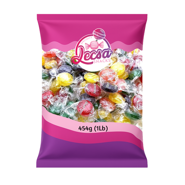 Sugar-Free Fruit Candy Assorted Flavours - Lecsa Specialty Snacks - 454g/1Lb