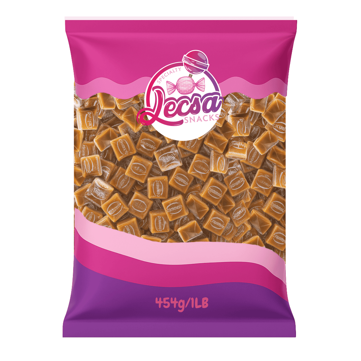 Creamy Caramel Squares Candy 1 lb (454g) – Individually Wrapped Chewy Butter Toffee