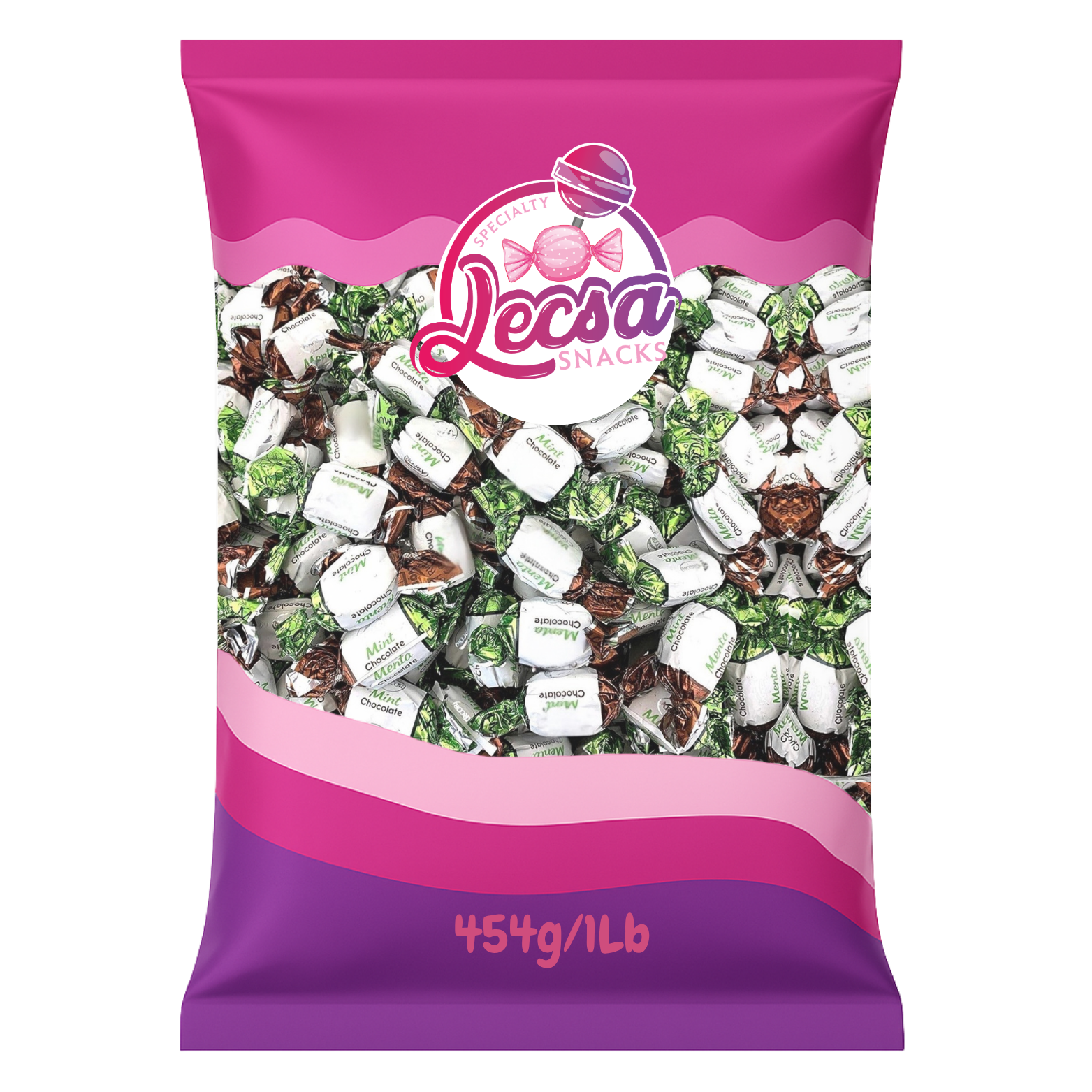Chocomint Filled Hard Candy – 454g (1lb) Individually Wrapped