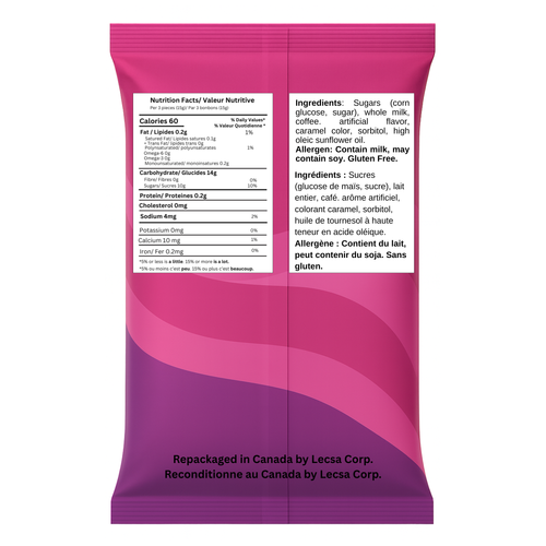 Coffee Cream Hard Candy – 454g (1lb) Individually Wrapped