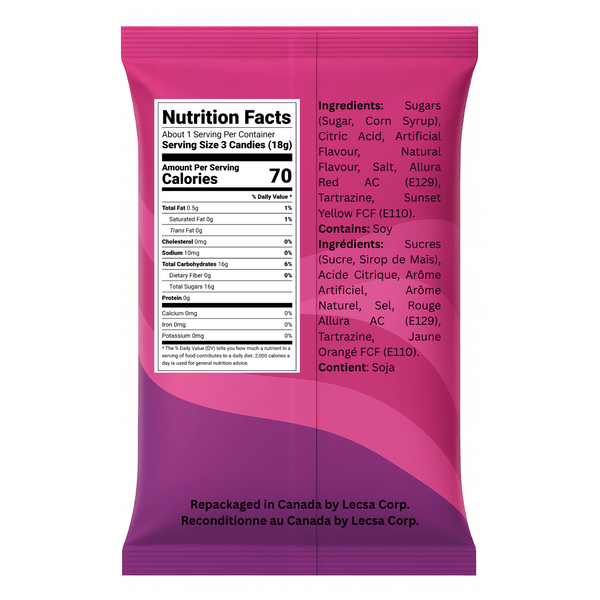 Fruit Filled Hard Candy – 454g (1lb) Individually Wrapped