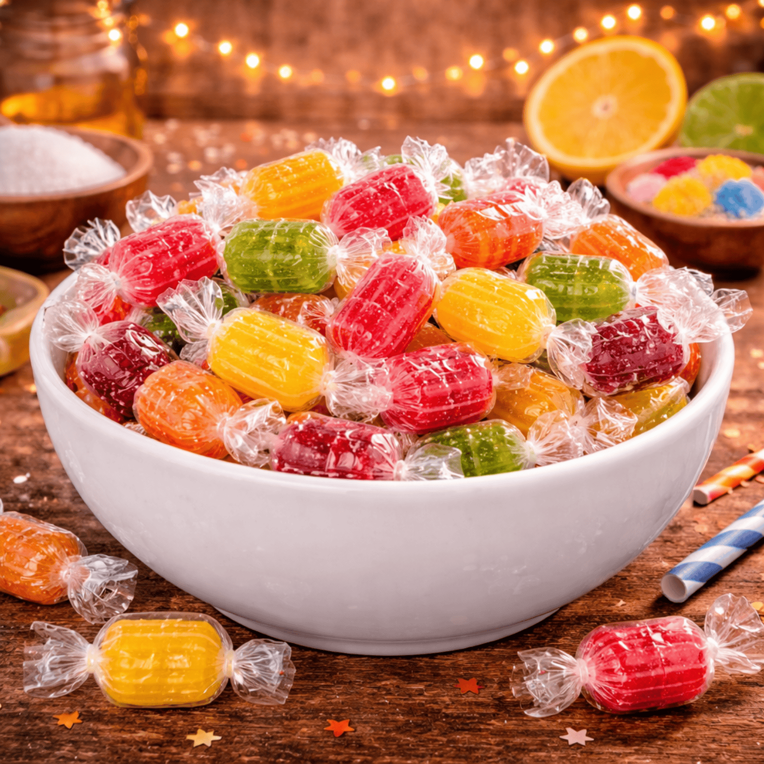 Fruit Barrel Hard Candy – 454g (1lb) Individually Wrapped