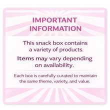 Pink Snack Box - Sweet & Sour Variety Pack + Bonus Fun Kit