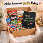 Sweet Surprise Gift Basket Box – 15+ Snacks Variety Pack + LCD Writing Tablet