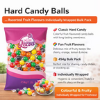 Assorted Jawbreaker Hard Candy 1lb (454g) – Colourful Fruit Flavoured Candy Balls