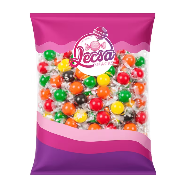 Assorted Jawbreaker Hard Candy 1lb (454g) – Colourful Fruit Flavoured Candy Balls
