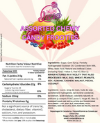 Frooties Chewy Candies 454g (1lb) - Assorted Treats - Variety of Fruit Flavours