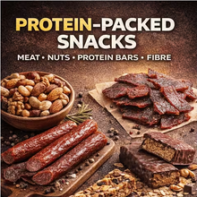 High Protein Snack Box – Gym Fuel Variety Pack with Jerky, Protein Bars, Nuts & Fibre Snacks