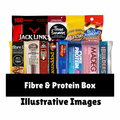 High Protein Snack Box – Gym Fuel Variety Pack with Jerky, Protein Bars, Nuts & Fibre Snacks