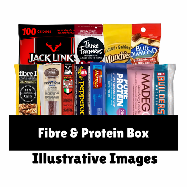 High Protein Snack Box – Gym Fuel Variety Pack with Jerky, Protein Bars, Nuts & Fibre Snacks