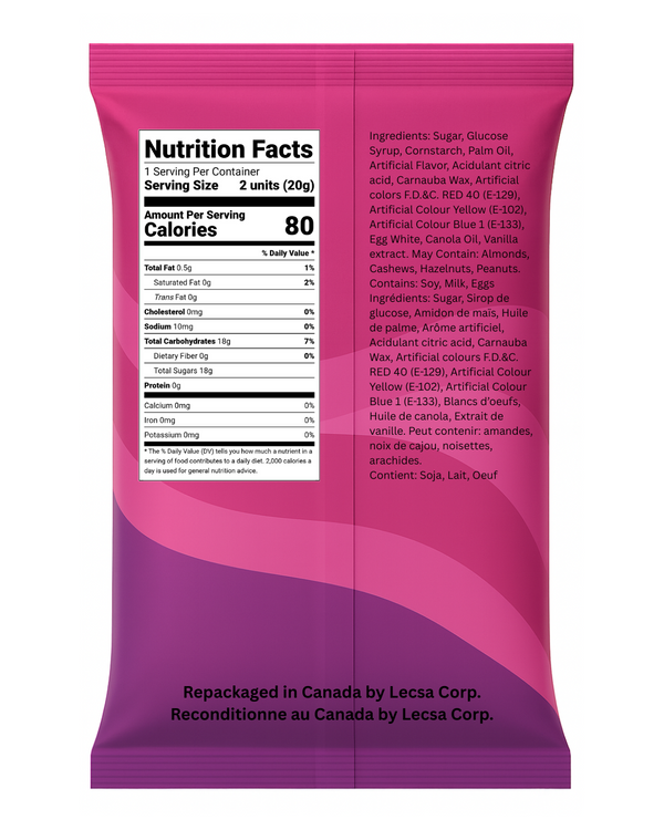 Fruity Nougat Jujubes – 454g / 1lb (Canada)