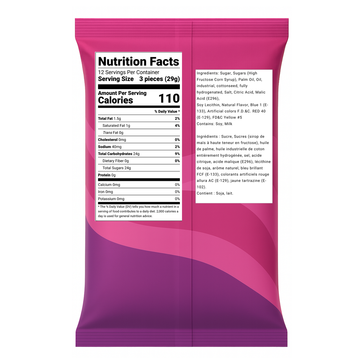 Chewy Mini Laffy Taffy Candy Bars 454g (1lb) - Assorted Flavours Banana, Strawberry, Sour Apple