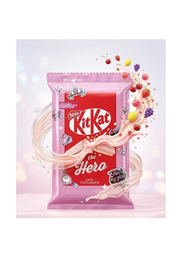 KitKat Hero (Tutti-Frutti) Nestlé 41,5g (Brazil)