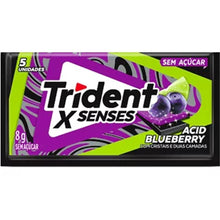 TRIDENT X- SENSES ACID BLUEBERRY CHEWING GUM 168G (BRAZIL)