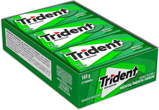 TRIDENT GREEN MINT CHEWIING GUM 168g (BRAZIL)