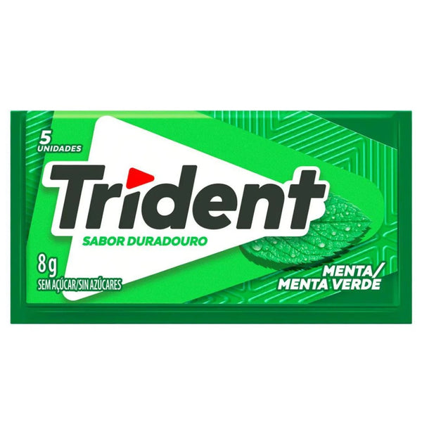 TRIDENT GREEN MINT CHEWIING GUM 168g (BRAZIL)