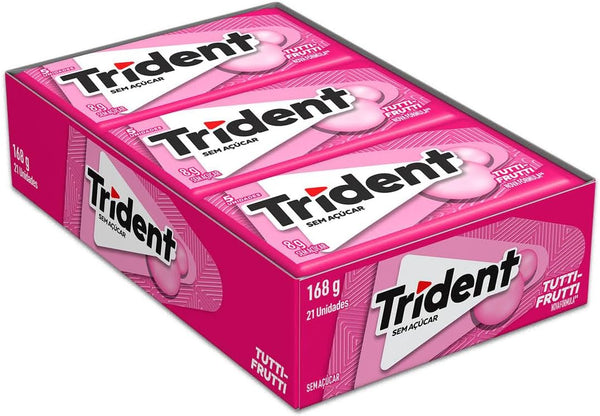 TRIDENT TUTTI-FRUTTI CHEWING GUM 168g (BRAZIL)