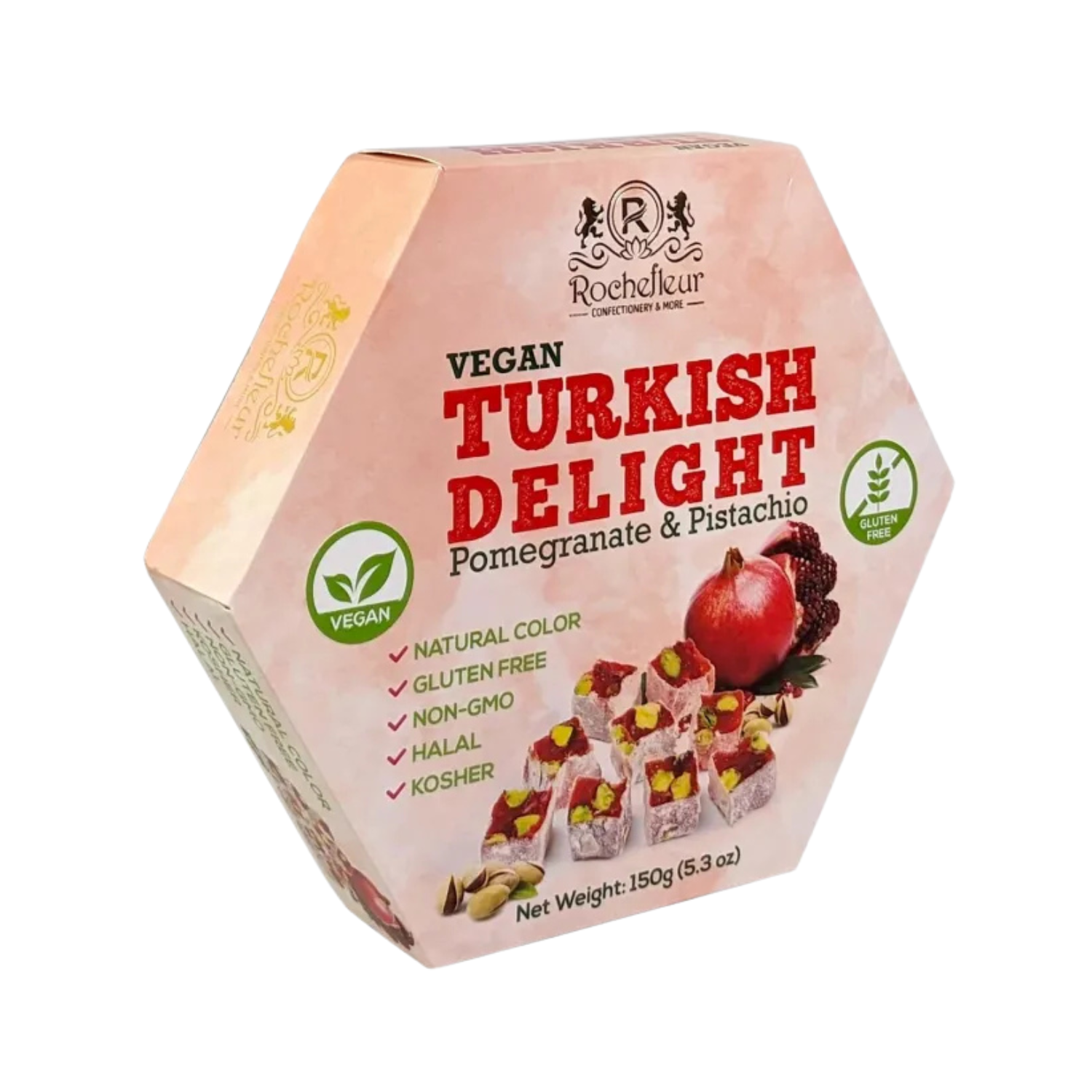 Vegan Turkish Delight Pomegranate & Pistachio 150g - Turkey